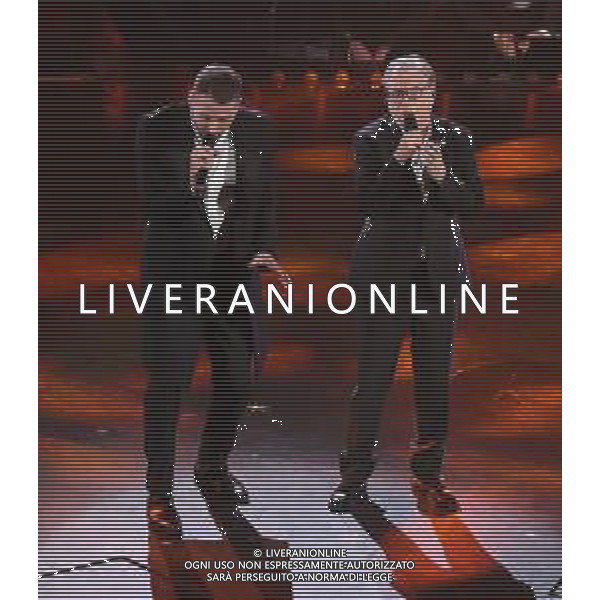 69mo Festival della Canzone Italiana Sanremo 2019 - Quinta Serata Sanremo (Imperia) - 09.02.2019 Nella Foto: Nino D’Angelo e Livio Cori /Ph.Vitez-Ag. Aldo Liverani