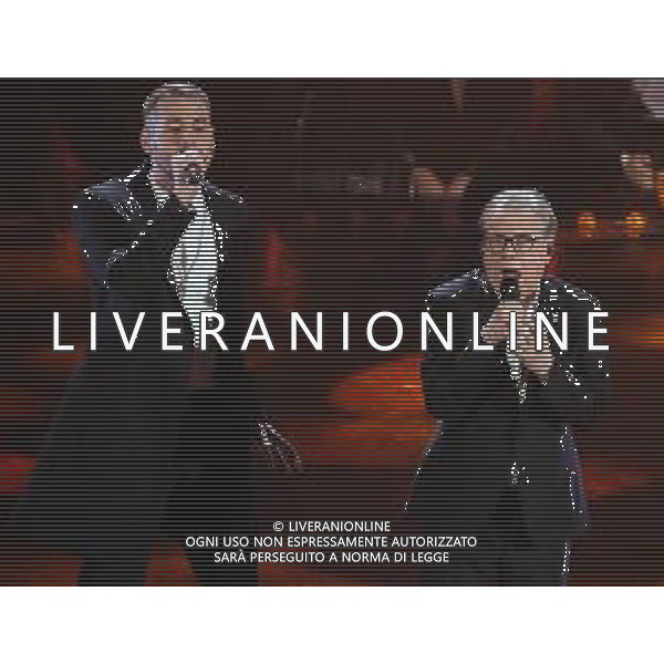 69mo Festival della Canzone Italiana Sanremo 2019 - Quinta Serata Sanremo (Imperia) - 09.02.2019 Nella Foto: Nino D’Angelo e Livio Cori /Ph.Vitez-Ag. Aldo Liverani
