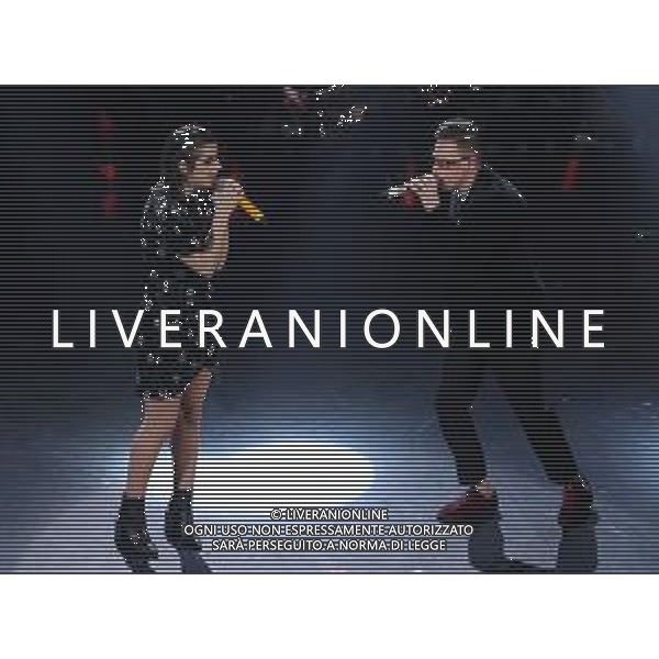 69mo Festival della Canzone Italiana Sanremo 2019 - Quinta Serata Sanremo (Imperia) - 09.02.2019 Nella Foto: Federica Carta e Shade /Ph.Vitez-Ag. Aldo Liverani