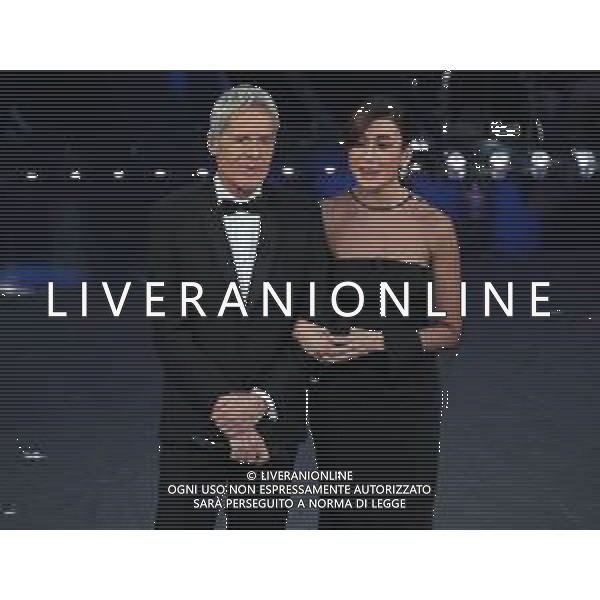 69mo Festival della Canzone Italiana Sanremo 2019 - Quinta Serata Sanremo (Imperia) - 09.02.2019 Nella Foto: Claudio Baglioni Virginia Raffaele /Ph.Vitez-Ag. Aldo Liverani