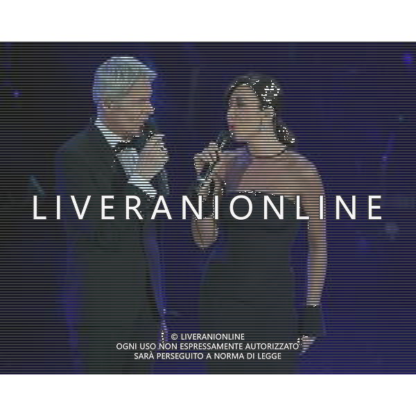 69mo Festival della Canzone Italiana Sanremo 2019 - Quinta Serata Sanremo (Imperia) - 09.02.2019 Nella Foto: Claudio Baglioni Virginia Raffaele /Ph.Vitez-Ag. Aldo Liverani