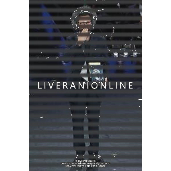 69mo Festival della Canzone Italiana Sanremo 2019 - Quinta Serata Sanremo (Imperia) - 09.02.2019 Nella Foto: Simone Cristicchi premiato /Ph.Vitez-Ag. Aldo Liverani