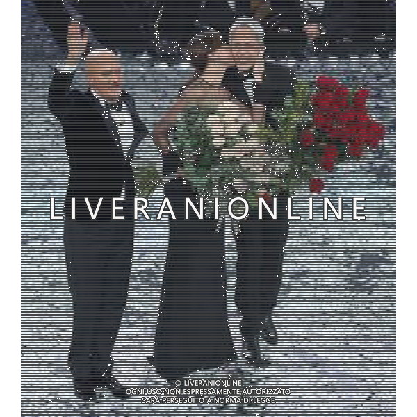 69mo Festival della Canzone Italiana Sanremo 2019 - Quinta Serata Sanremo (Imperia) - 09.02.2019 Nella Foto: Claudio Baglioni Claudio Bisio Virginia Raffaele /Ph.Vitez-Ag. Aldo Liverani