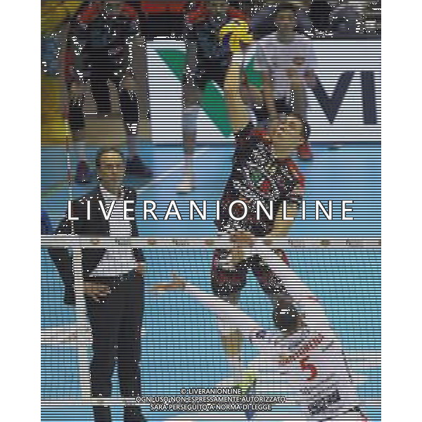 CASALECCHIO DI RENO FINALE COPPA ITALIA SIR SAFETY CONAD PERUGIA-CUCINE LUBE CIVITANOVA 3-2 NELLA FOTO ALEKSANDAR ATANASIJEVIC PERUGIA FOTO GIANNI SANNA-AG ALDO LIVERANI SAS