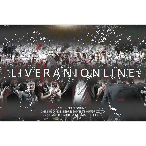 10 FEBBRAIO 2019 CASALECCHIO BOLOGNA FINALE MASCHILE COPPA ITALIA PALLAVOLO SIR SAFETY CONAD PERUGIA E CUCINE LUBE CIVITANOVA NELLA FOTO ESULTANZA PERUGIA VINCITRICE COPPA ITALIA FOTO GIANNI SANNA-AG ALDO LIVERANI SAS