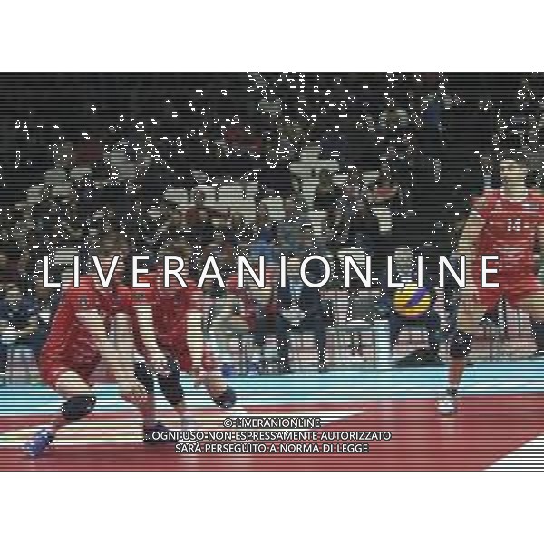 CASALECCHIO DI RENO 9FEBBRAIO 2019 FINALE A 2 MASCHILE OLIMPIA BERGAMO GAS SALES \'PIACENZA NELLA FOTO DIFESA PIACENZA ©SANNA / AGENZIA ALDO LIVERANI SAS