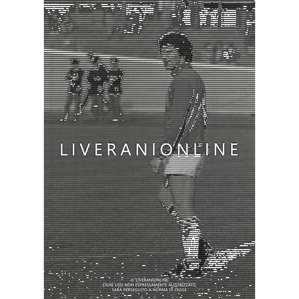 1975 VARESE-RADUNO NAZIONALE ITALIANA DI CALCIO NELLA FOTO GIUSEPEE SAVOLDI AG ALDO LIVERANI SAS