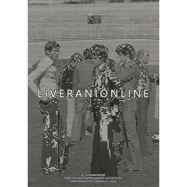 1975 VARESE-RADUNO NAZIONALE ITALIANA DI CALCIO NELLA FOTO GIACINTO FACCHETTI CON FABIO CAPELLO E MORENO ROGGI AG ALDO LIVERANI SAS