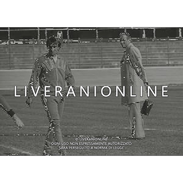 1975 VARESE-RADUNO NAZIONALE ITALIANA DI CALCIO NELLA FOTO ENZO BEARZOT E PIETRO ANASTASI AG ALDO LIVERANI SAS