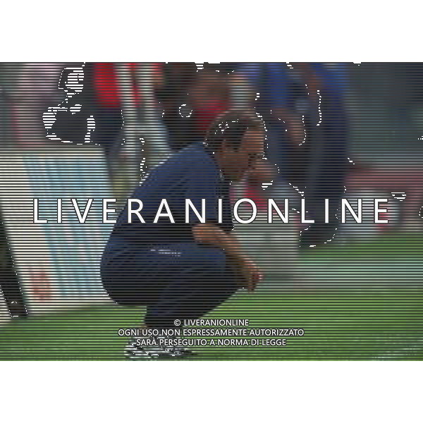 1997-1998 VERONA-CAMPIONATO DI CALCIO SERIE B VERONA REGGIANA 0-5 NELLA FOTO FRANCO VARRELLA ALLENATORE REGGIANA AG ALDO LIVERANI SAS