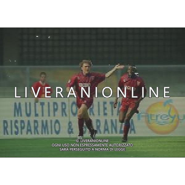 1997-1998 VERONA-CAMPIONATO DI CALCIO SERIE B VERONA REGGIANA 0-5 NELLA FOTO ESULTANZA CHRISTIAN CIMARELLI AG ALDO LIVERANI SAS