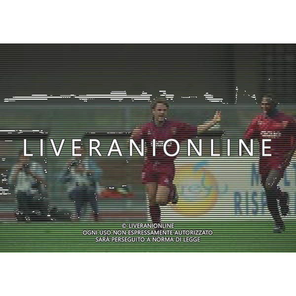 1997-1998 VERONA-CAMPIONATO DI CALCIO SERIE B VERONA REGGIANA 0-5 NELLA FOTO ESULTANA CHRISTIAN CIMARELLI AG ALDO LIVERANI SAS