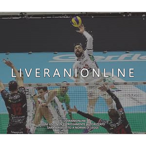 SEMIFINALE COPPA ITALIA MASCHILE ITAS TRENTO-CUCINE LUBE CIVITANOVA NELLA FOTO UROS KOVACEVIC TRENTINO ©SANNA / AGENZIA ALDO LIVERANI SAS - CASALECCHIO DI RENO 09 10 2019 SEMIFINALE COPPA ITALIA MASCHILE ITAS TRENTO - CUCINE LUBE CIVITANOVA