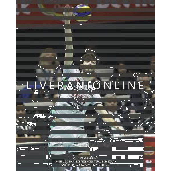 SEMIFINALE COPPA ITALIA MASCHILE ITAS TRENTO-CUCINE LUBE CIVITANOVA NELLA FOTO AARON RUSSELL TRENTINO ©SANNA / AGENZIA ALDO LIVERANI SAS - CASALECCHIO DI RENO 09 10 2019 SEMIFINALE COPPA ITALIA MASCHILE ITAS TRENTO - CUCINE LUBE CIVITANOVA