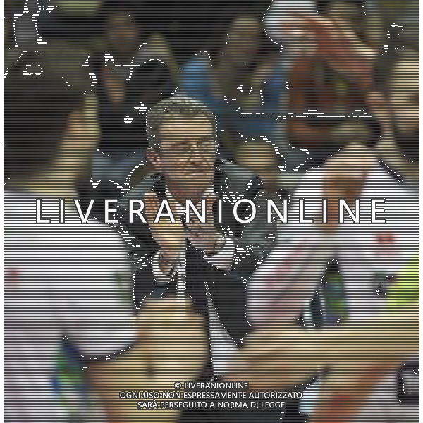 SEMIFINALE COPPA ITALIA MASCHILE ITAS TRENTO-CUCINE LUBE CIVITANOVA NELLA FOTO ANGELO LORENZETTI ALLENATORE TRENTINO ©SANNA / AGENZIA ALDO LIVERANI SAS - CASALECCHIO DI RENO 09 10 2019 SEMIFINALE COPPA ITALIA MASCHILE ITAS TRENTO - CUCINE LUBE CIVITANOVA