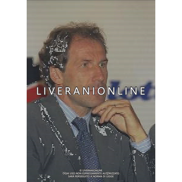 02-08-1997 MILANELLO PRERSENTAZIONE GIOVANILI MILAN CON FRANCO BARESI -MAURO TASSOTTI NELLA FOTO FRANCO BARESI AG ALDO LIVERANI SAS