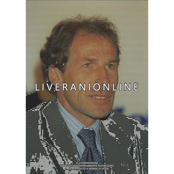 02-08-1997 MILANELLO PRERSENTAZIONE GIOVANILI MILAN CON FRANCO BARESI -MAURO TASSOTTI NELLA FOTO FRANCO BARESI AG ALDO LIVERANI SAS