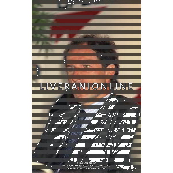 02-08-1997 MILANELLO PRERSENTAZIONE GIOVANILI MILAN CON FRANCO BARESI -MAURO TASSOTTI NELLA FOTO FRANCO BARESI AG ALDO LIVERANI SAS