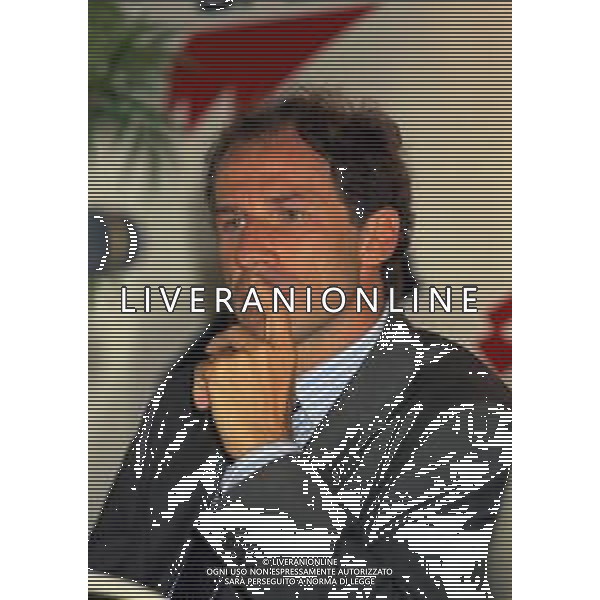 02-08-1997 MILANELLO PRERSENTAZIONE GIOVANILI MILAN CON FRANCO BARESI -MAURO TASSOTTI NELLA FOTO FRANCO BARESI AG ALDO LIVERANI SAS