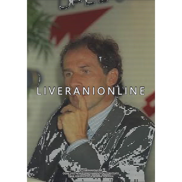 02-08-1997 MILANELLO PRERSENTAZIONE GIOVANILI MILAN CON FRANCO BARESI -MAURO TASSOTTI NELLA FOTO FRANCO BARESI AG ALDO LIVERANI SAS