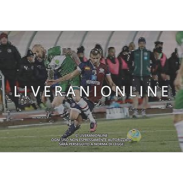 IMOLA 13 02 2019 IMOLESE CALCIO-SAMBENEDETTESE SERIE C NELLA FOTO SCONTRO TRA HRAIECH SABER IMOLESE E CALDERINI ELIO SAMBENEDETTESE FOTO GIANNI SANNA-AG ALDO LIVERANI SAS