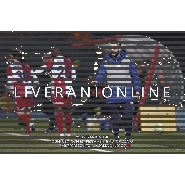 Santarcangelo - Feralpisalo\' Campionato di calcio serie C girone B 12/02/2019 nella foto: Allenatore Martini Marco (Rimini fc) ©Claudio Zamagni/Agenzia Aldo Liverani