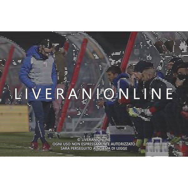 Santarcangelo - Feralpisalo\' Campionato di calcio serie C girone B 12/02/2019 nella foto: Allenatore Martini Marco (Rimini fc) ©Claudio Zamagni/Agenzia Aldo Liverani