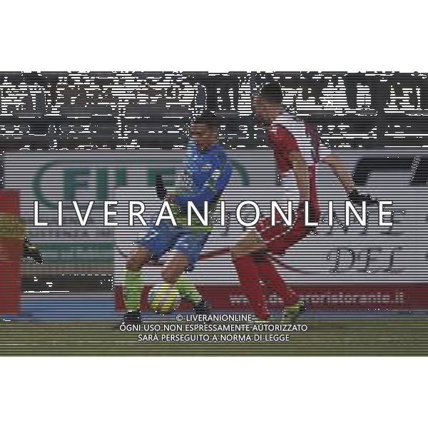 Santarcangelo - Feralpisalo\' Campionato di calcio serie C girone B 12/02/2019 nella foto: Vita Alessio (Feralpisalo’) Nava Valerio (Rimini fc) ©Claudio Zamagni/Agenzia Aldo Liverani
