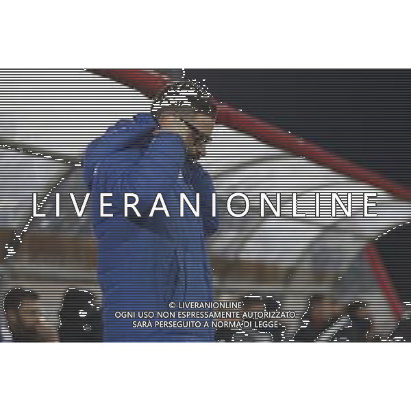 Santarcangelo - Feralpisalo\' Campionato di calcio serie C girone B 12/02/2019 nella foto: Allenatore Martini Marco (Rimini fc) ©Claudio Zamagni/Agenzia Aldo Liverani