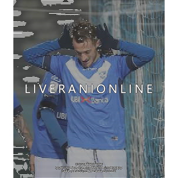esultanza dopo il gol 3-1 di Alfredo Donnarumma , Brescia - Carpi partita di serie B, Brescia 9 febbraio 2019. Ph Fotolive Simone Venezia / AGENZIA ALDO LIVERANI SAS
