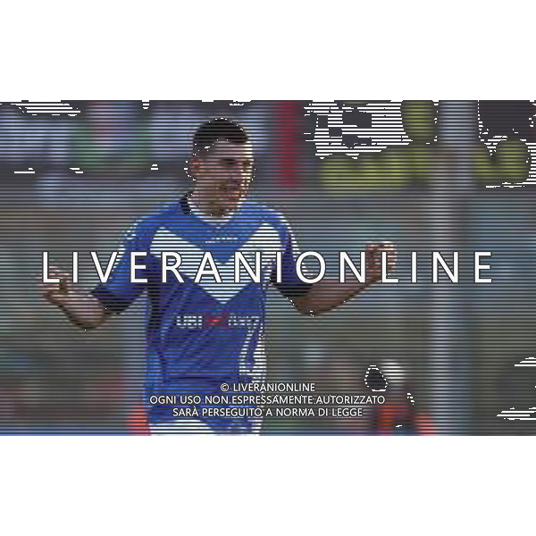 esultanza dopo il gol 2-0 di Dimitri Bisoli ,Brescia - Cremonese partita di serie B ,Brescia 26 dicembre 2018. Ph Fotolive Simone Venezia / AGENZIA ALDO LIVERANI SAS
