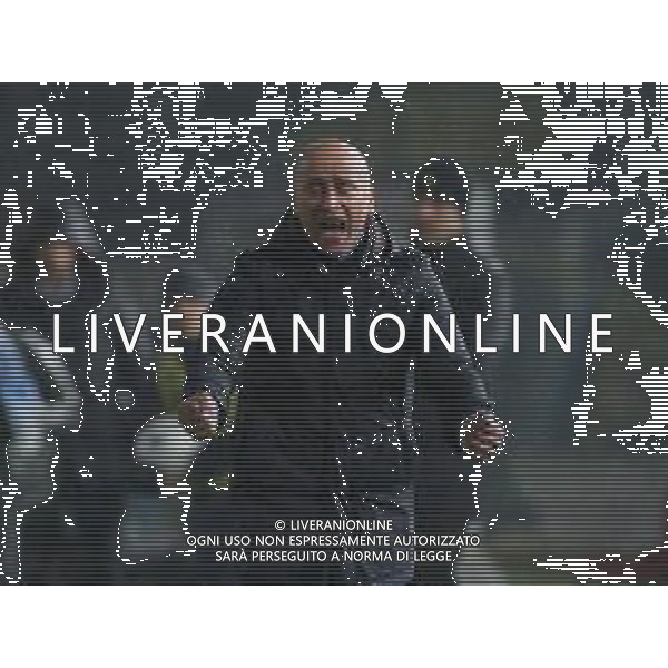 esultanza Eugenio Corini allenatore del Brescia Calcio , Brescia vs Spezia serie b, 27 gennaio 2019. Ph Fotolive Filippo Venezia / AGENZIA ALDO LIVERANI SAS