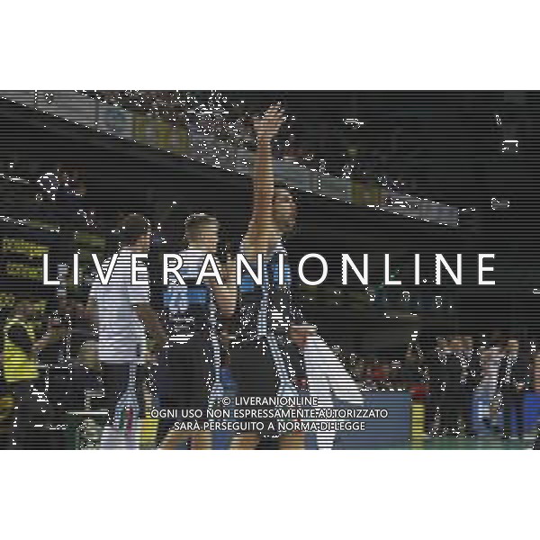 Basket Final Eight 2019 - Vanoli Basket Cremona vs Openjobmetis Pallacanestro Varese 14/02/2019 nella foto: Esultanza finale Ricci Gianpaolo (Vanoli Basket Cremona) ©Claudio Zamagni/Agenzia Aldo Liverani