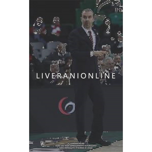Basket Final Eight 2019 - AX Armani Echange Milano vs Segafredo Virtus Bologna 14/02/2019 nella foto: coach Simone Pianigiani (AX Armani Echange Milano) ©Claudio Zamagni/Agenzia Aldo Liverani / AGENZIA ALDO LIVERANI SAS