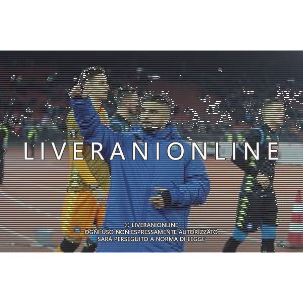 ZURIGO - NAPOLI UEFA EUROPA LEAGUE 14.02.2019 NELLA FOTO ESULTANZA FINE GARA NAPOLI LORENZO INSIGNE ©MOSCA / AGENZIA ALDO LIVERANI SAS