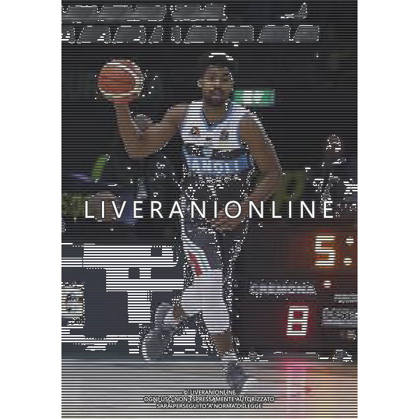 Basket Final Eight 2019 - Vanoli Basket Cremona vs Openjobmetis Pallacanestro Varese 14/02/2019 nella foto: Wesley Saunders (Vanoli Basket Cremona) ©Claudio Zamagni/Agenzia Aldo Liverani