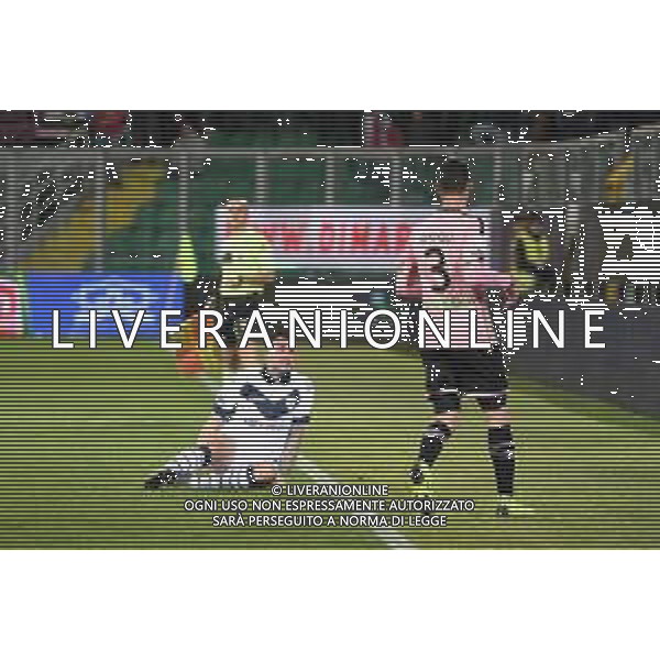 infortunio Bruno Martella, Palermo - Brescia partita di serie B, Palermo 15 febbraio 2019. Ph Fotolive Federica Roselli / AGENZIA ALDO LIVERANI SAS - PALERMO - BRESCIA Campionato Calcio Serie B, Palermo 15.02.2019