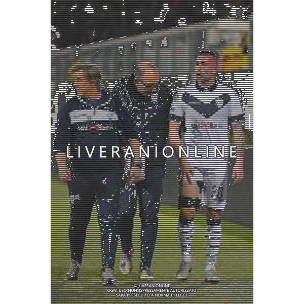 infortunio Bruno Martella, Palermo - Brescia partita di serie B, Palermo 15 febbraio 2019. Ph Fotolive Federica Roselli / AGENZIA ALDO LIVERANI SAS - PALERMO - BRESCIA Campionato Calcio Serie B, Palermo 15.02.2019