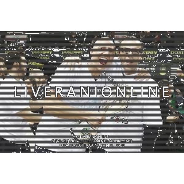 Finale Basket Final Eight 2019 - Vanoli Basket Cremona vs Happy Casa Brindisi 17/02/2019 nella foto: Esultanza finale Vanoli Cremona per la vittoria della final eight 2019 ©Claudio Zamagni/Agenzia Aldo Liverani / AGENZIA ALDO LIVERANI SAS