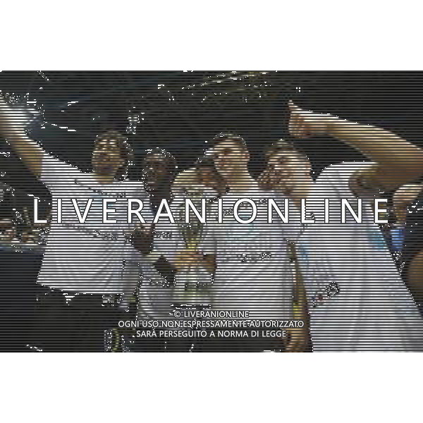 Finale Basket Final Eight 2019 - Vanoli Basket Cremona vs Happy Casa Brindisi 17/02/2019 nella foto: Esultanza finale Vanoli Cremona per la vittoria della final eight 2019 ©Claudio Zamagni/Agenzia Aldo Liverani / AGENZIA ALDO LIVERANI SAS
