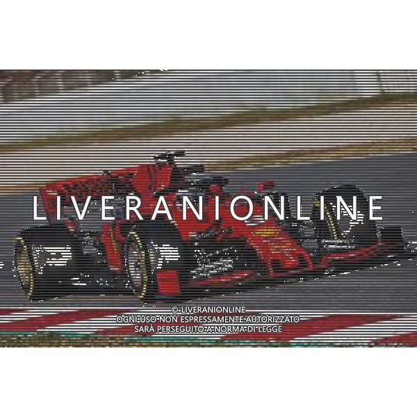 Sebastian Vettel (GER) Ferrari SF90. 18.02.2019. Formula One Testing, Day One, Barcelona, Spain. Monday. / AGENZIA ALDO LIVERANI SAS - ITALY ONLY EDITORIAL USE ONLY - 18.02.2019. F1 Testing, Day One, Barcellona, Spagna
