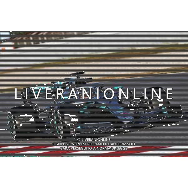 Lewis Hamilton (GBR) Mercedes AMG F1 W10. 18.02.2019. Formula One Testing, Day One, Barcelona, Spain. Monday. / AGENZIA ALDO LIVERANI SAS - ITALY ONLY EDITORIAL USE ONLY - 18.02.2019. F1 Testing, Day One, Barcellona, Spagna