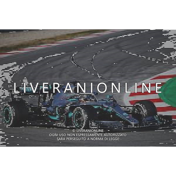 Lewis Hamilton (GBR) Mercedes AMG F1 W10. 18.02.2019. Formula One Testing, Day One, Barcelona, Spain. Monday. / AGENZIA ALDO LIVERANI SAS - ITALY ONLY EDITORIAL USE ONLY - 18.02.2019. F1 Testing, Day One, Barcellona, Spagna