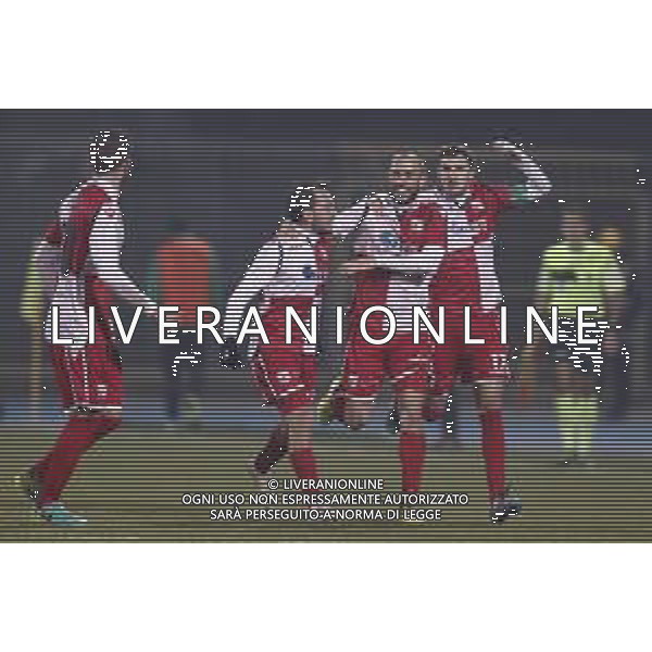 Rimini - Ternana Campionato di Calcio Serie C 19/02/2019 nella foto: Esultanza rimini ©Claudio Zamagni/Agenzia Aldo Liverani