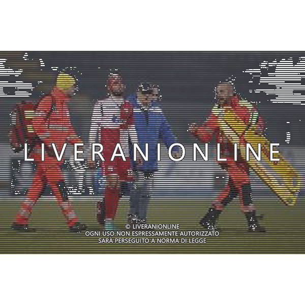Rimini - Ternana Campionato di Calcio Serie C 19/02/2019 nella foto: Petti Alessio (Rimini fc) infortunato ©Claudio Zamagni/Agenzia Aldo Liverani