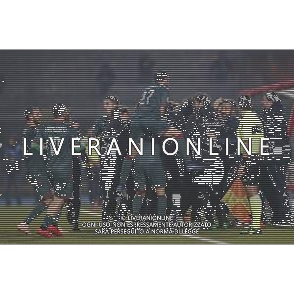 Rimini - Ternana Campionato di Calcio Serie C 19/02/2019 nella foto: Esultanza ternana ©Claudio Zamagni/Agenzia Aldo Liverani