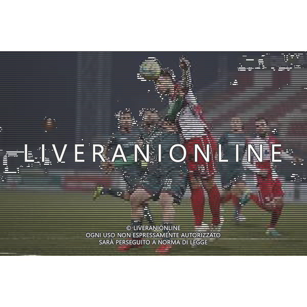Rimini - Ternana Campionato di Calcio Serie C 19/02/2019 nella foto: Marchetti Stefano (Rimini fc) Vantaggiato Daniele (Ternana Calcio) ©Claudio Zamagni/Agenzia Aldo Liverani