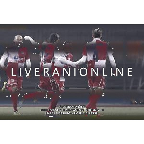 Rimini - Ternana Campionato di Calcio Serie C 19/02/2019 nella foto: Esultanza Rimini ©Claudio Zamagni/Agenzia Aldo Liverani