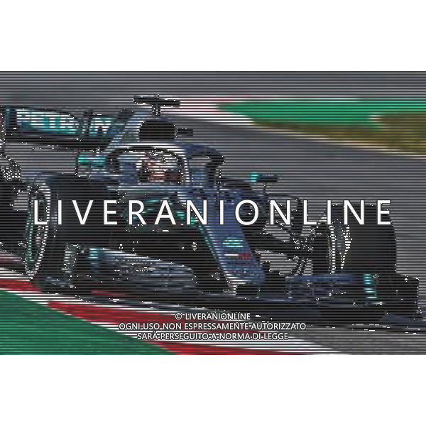 Lewis Hamilton (GBR) Mercedes AMG F1 W10. 21.02.2019. Formula One Testing, Day Four, Barcelona, Spain. Thursday. / AGENZIA ALDO LIVERANI SAS - ITALY ONLY EDITORIAL USE ONLY - F1 Testing Day Four Barcellona Spagna 21.02.2019