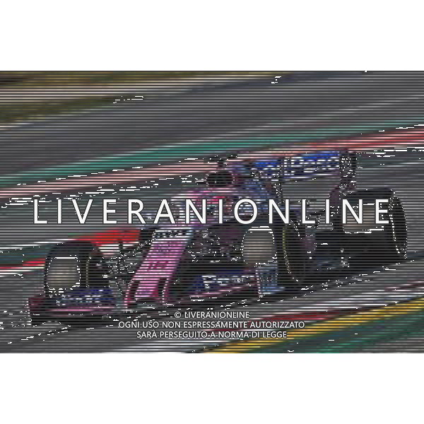 Lance Stroll (CDN) Racing Point F1 Team RP19. 21.02.2019. Formula One Testing, Day Four, Barcelona, Spain. Thursday. / AGENZIA ALDO LIVERANI SAS - ITALY ONLY EDITORIAL USE ONLY - F1 Testing Day Four Barcellona Spagna 21.02.2019